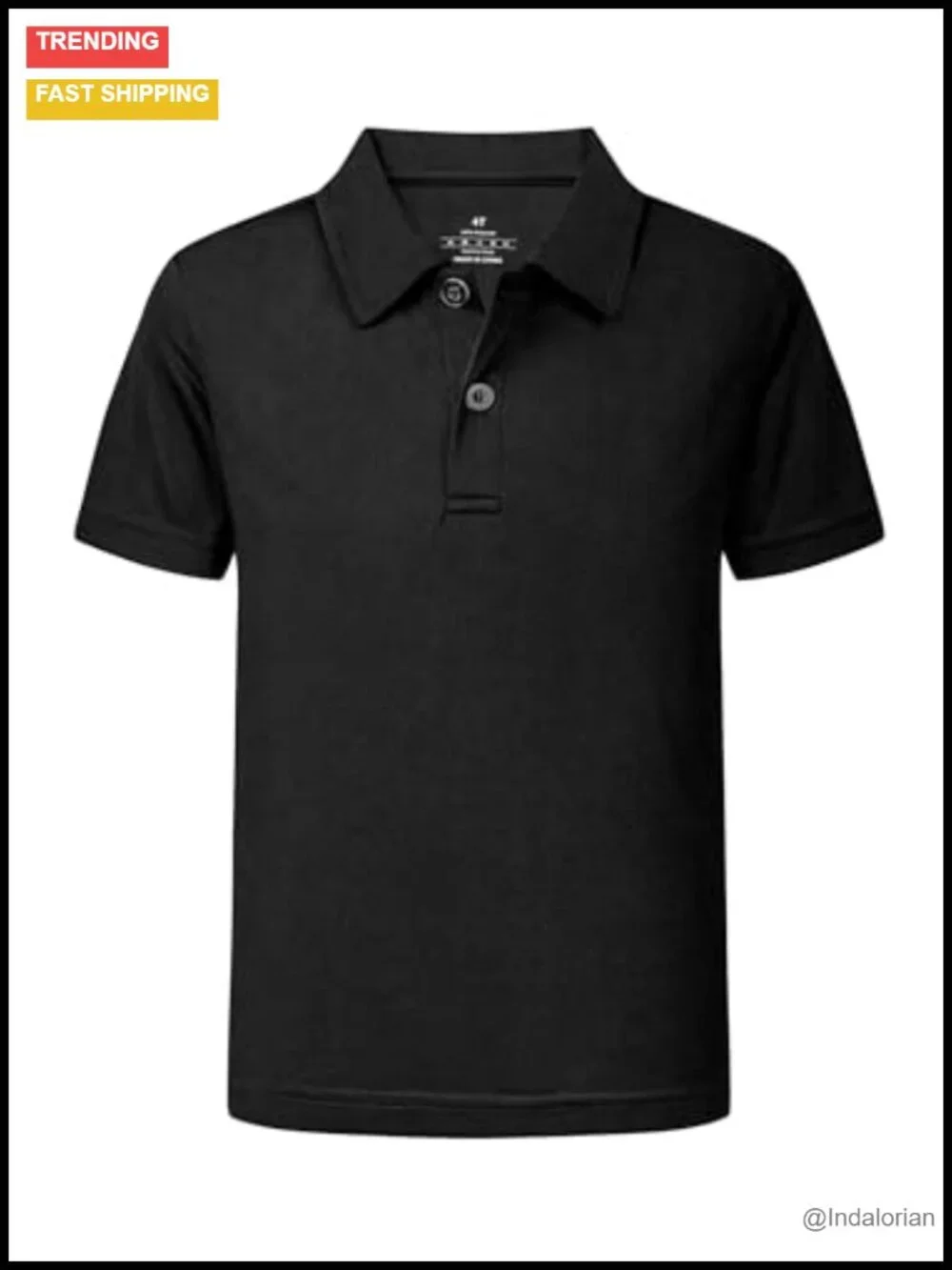 Boys School Uniform Performance Neon Short Sleeve Collared Golf Polo Shirt
